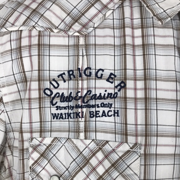 American Rag  Short Sleeve Plaid Western Style Shirt size L - Picture 4 of 10
